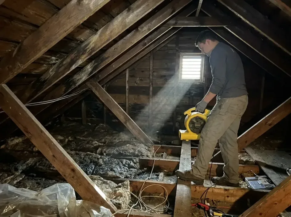 attic-water-damage-drying-proc-007 — frequently asked questions, Emergency Water Extraction & 24/7 Flood Response in Round R…
